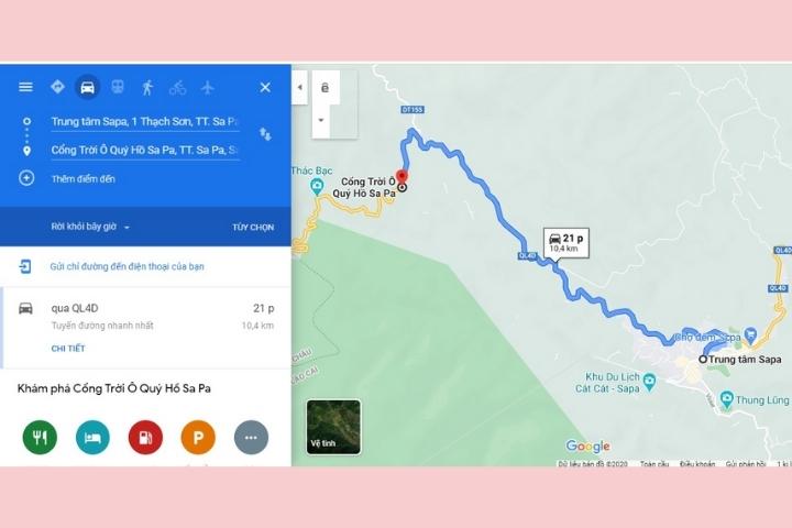 đường đến cổng trời sapa