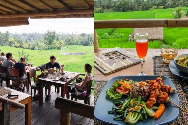 nhà hàng chay sari organik ubud bali