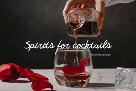 rượu mạnh pha cocktail